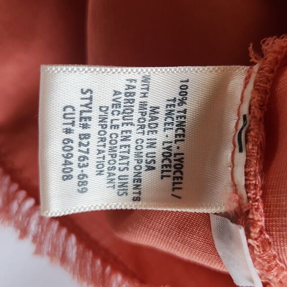 NWT Bella Dahl Pink Sleeveless Boho Fringe Hem Top Women's XS Indie Chic - Picture 6 of 8